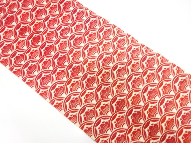 JAPANESEKIMONO / ANTIQUE COTTON GAUZE NAGOYA OBI / CHERRY BLOSSOMS / B